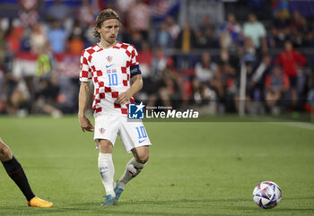 2023-06-14 - Luka Modric of Croatia during the UEFA Nations League, Semi-finals football match between Netherlands and Croatia on June 14, 2023 at Stadion Feijenoord 'De Kuip' in Rotterdam, Netherlands - FOOTBALL - UEFA NATIONS LEAGUE 2023 - 1/2 - NETHERLANDS V CROATIA - UEFA NATIONS LEAGUE - SOCCER
