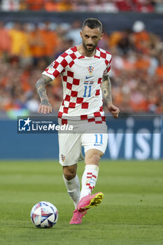 2023-06-14 - Marcelo Brozovic of Croatia during the UEFA Nations League, Semi-finals football match between Netherlands and Croatia on June 14, 2023 at Stadion Feijenoord 'De Kuip' in Rotterdam, Netherlands - FOOTBALL - UEFA NATIONS LEAGUE 2023 - 1/2 - NETHERLANDS V CROATIA - UEFA NATIONS LEAGUE - SOCCER