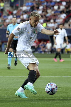 2023-06-15 - Davide Frattesi of Italy during the UEFA Nations League Semi-final football match between Spain and Italy on June 15, 2023 at De Grolsch Veste, FC Twente stadium in Enschede, Netherlands - FOOTBALL - UEFA NATIONS LEAGUE 2023 - 1/2 - SPAIN V ITALY - UEFA NATIONS LEAGUE - SOCCER