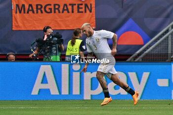 2023-06-18 - Federico Dimarco (Italy) celebrates after scoring a goal - THIRD-PLACE MATCH - NETHERLANDS VS ITALY - UEFA NATIONS LEAGUE - SOCCER