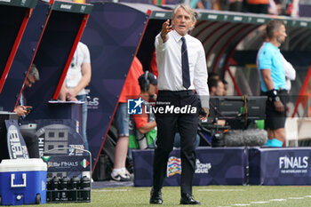 2023-06-18 - Roberto Mancini head coach of Italy - THIRD-PLACE MATCH - NETHERLANDS VS ITALY - UEFA NATIONS LEAGUE - SOCCER