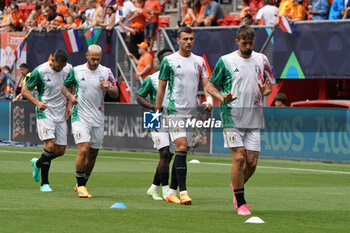 2023-06-18 - Players of Italy warm up - THIRD-PLACE MATCH - NETHERLANDS VS ITALY - UEFA NATIONS LEAGUE - SOCCER