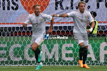 2023-06-18 - Davide Frattesi (Italy) celebrates after scoring a goal - THIRD-PLACE MATCH - NETHERLANDS VS ITALY - UEFA NATIONS LEAGUE - SOCCER