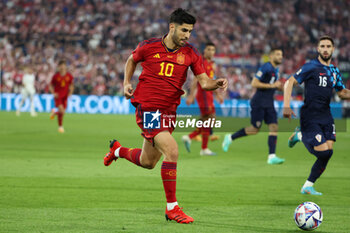 2023-06-18 - Marco Asensio of Spain during the UEFA Nations League 2023, Final football match between Croatia and Spain on June 18, 2023 at Stadion Feijenoord 'De Kuip' in Rotterdam, Netherlands - FOOTBALL - UEFA NATIONS LEAGUE 2023 - FINAL - CROATIA V SPAIN - UEFA NATIONS LEAGUE - SOCCER