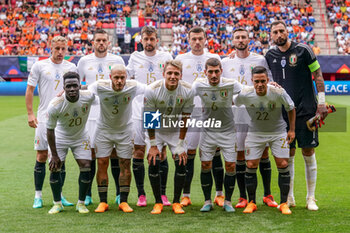 2023-06-18 - Team of Italy during the UEFA Nations League 2023, Third-place match between Netherlands and Italy on June 18, 2023 at De Grolsch Veste, FC Twente stadium in Enschede, Netherlands - FOOTBALL - UEFA NATIONS LEAGUE 2023 - 3RD PLACE - NETHERLANDS V ITALY - UEFA NATIONS LEAGUE - SOCCER