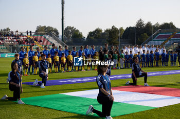 2023-09-26 - A general view lineup prior the UEFA Womens Nations League match between Italy and Sweden at on September 26, 2023 in Castel di Sangro, Italy. ©Photo: Cinzia Camela. - ITALY WOMEN VS SWEDEN - UEFA NATIONS LEAGUE - SOCCER