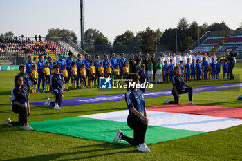 2023-09-26 - A general view lineup prior the UEFA Womens Nations League match between Italy and Sweden at on September 26, 2023 in Castel di Sangro, Italy. ©Photo: Cinzia Camela. - ITALY WOMEN VS SWEDEN - UEFA NATIONS LEAGUE - SOCCER