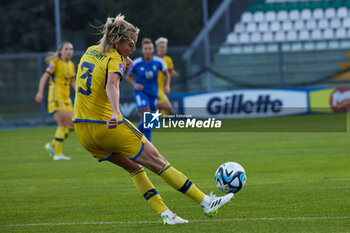 2023-09-26 - Linda Sembrant of Sweden in action during the UEFA Womens Nations League match between Italy and Sweden at on September 26, 2023 in Castel di Sangro, Italy. ©Photo: Cinzia Camela. - ITALY WOMEN VS SWEDEN - UEFA NATIONS LEAGUE - SOCCER