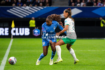 2023-08-02 - Kadidiatou Diani of France and Catarina Amado of Portugal fight for the ball during the 2023 UEFA Women’s Nations League, League A - Group A2 football match between France and Portugal on 22 September 2023 at Stade du Hainaut - Valenciennes, France - FOOTBALL - WOMEN'S NATIONS LEAGUE 2023 - FRANCE V PORTUGAL - UEFA NATIONS LEAGUE - SOCCER
