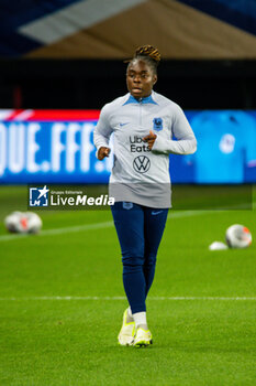 2023-08-02 - Sandy Baltimore of France warms up ahead of the 2023 UEFA Women’s Nations League, League A - Group A2 football match between France and Portugal on 22 September 2023 at Stade du Hainaut - Valenciennes, France - FOOTBALL - WOMEN'S NATIONS LEAGUE 2023 - FRANCE V PORTUGAL - UEFA NATIONS LEAGUE - SOCCER