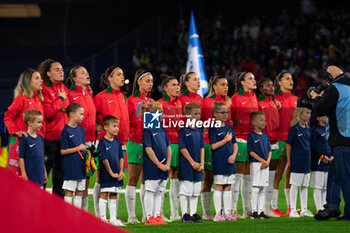 2023-08-02 - The players of Portugal ahead of the 2023 UEFA Women’s Nations League, League A - Group A2 football match between France and Portugal on 22 September 2023 at Stade du Hainaut - Valenciennes, France - FOOTBALL - WOMEN'S NATIONS LEAGUE 2023 - FRANCE V PORTUGAL - UEFA NATIONS LEAGUE - SOCCER