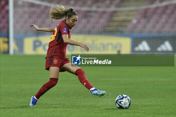 2023-10-27 - Salma Paralluelo of Spain in action during Soccer - Uefa Nations League between Women - Italy vs Spain at Arechi Stadium - WOMEN - ITALY VS SPAIN - UEFA NATIONS LEAGUE - SOCCER