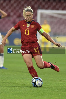 2023-10-27 - Alexia Putellas of Spain in action during Soccer - Uefa Nations League between Women - Italy vs Spain at Arechi Stadium - WOMEN - ITALY VS SPAIN - UEFA NATIONS LEAGUE - SOCCER