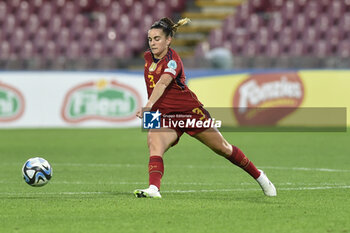 2023-10-27 - Teresa Albelleria of Spain in action during Soccer - Uefa Nations League between Women - Italy vs Spain at Arechi Stadium - WOMEN - ITALY VS SPAIN - UEFA NATIONS LEAGUE - SOCCER
