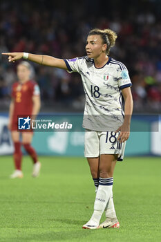 2023-10-27 - Arianna Caruso of Italy gesticulates during Soccer - Uefa Nations League between Women - Italy vs Spain at Arechi Stadium - WOMEN - ITALY VS SPAIN - UEFA NATIONS LEAGUE - SOCCER