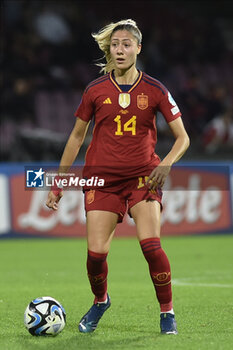 2023-10-27 - Laia Aleixandri of Spain in action during Soccer - Uefa Nations League between Women - Italy vs Spain at Arechi Stadium - WOMEN - ITALY VS SPAIN - UEFA NATIONS LEAGUE - SOCCER