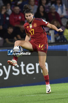 2023-10-27 - Lucia Garcia of Spain in action during Soccer - Uefa Nations League between Women - Italy vs Spain at Arechi Stadium - WOMEN - ITALY VS SPAIN - UEFA NATIONS LEAGUE - SOCCER