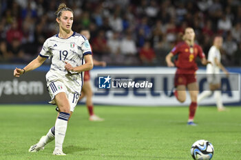 2023-10-27 - Martini Lenzini of Italy in action during Soccer - Uefa Nations League between Women - Italy vs Spain at Arechi Stadium - WOMEN - ITALY VS SPAIN - UEFA NATIONS LEAGUE - SOCCER