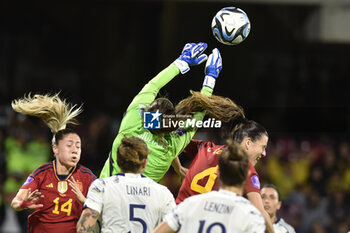 2023-10-27 - Laura Giuliani of Italy in action during Soccer - Uefa Nations League between Women - Italy vs Spain at Arechi Stadium - WOMEN - ITALY VS SPAIN - UEFA NATIONS LEAGUE - SOCCER