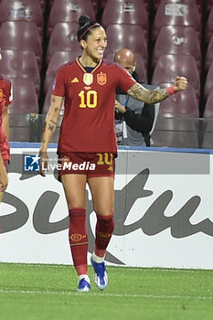 2023-10-27 - Jennifer Hermoso of Spain celebrates after scoring goal during Soccer - Uefa Nations League between Women - Italy vs Spain at Arechi Stadium - WOMEN - ITALY VS SPAIN - UEFA NATIONS LEAGUE - SOCCER