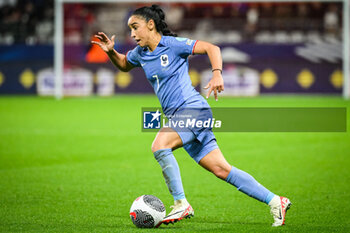 2023-10-31 - Sakina KARCHAOUI of France during the UEFA Women's Nations League, League A Group A2 football match between France and Norway on October 31, 2023 at Auguste Delaune stadium in Reims, France - FOOTBALL - WOMEN'S NATIONS LEAGUE - FRANCE V NORWAY - UEFA NATIONS LEAGUE - SOCCER