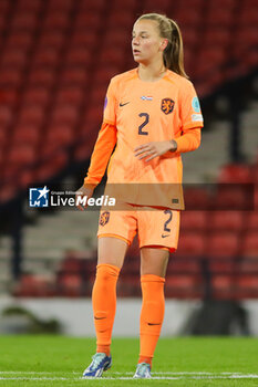 2023-10-31 - Lynn Wilms of Netherlands during the UEFA Women's Nations League, League A Group A1, football match between Scotland and Netherlands on 31 October 2023 at Hampden Park in Glasgow, Scotland - FOOTBALL - WOMEN'S NATIONS LEAGUE - SCOTLAND V NETHERLANDS - UEFA NATIONS LEAGUE - SOCCER