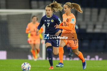 2023-10-31 - Katja Snoeijs of Netherlands during the UEFA Women's Nations League, League A Group A1, football match between Scotland and Netherlands on 31 October 2023 at Hampden Park in Glasgow, Scotland - FOOTBALL - WOMEN'S NATIONS LEAGUE - SCOTLAND V NETHERLANDS - UEFA NATIONS LEAGUE - SOCCER