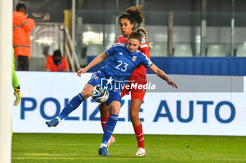 2023-12-05 - Cecilia Salvai of Italia in action during Women Nation League match between Italia and Swittzerland at Stadio Ennio Tardini, Parma - WOMEN - ITALY VS SWITZERLAND - UEFA NATIONS LEAGUE - SOCCER