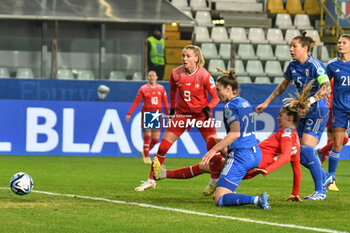 2023-12-05 - attempt to Ramona Bachmann of Swittzerland during Women Nation League match between Italia and Swittzerland at Stadio Ennio Tardini, Parma - WOMEN - ITALY VS SWITZERLAND - UEFA NATIONS LEAGUE - SOCCER