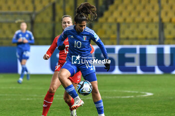 2023-12-05 - Chiara Beccari of Italia during Women Nation League match between Italia and Swittzerland at Stadio Ennio Tardini, Parma - WOMEN - ITALY VS SWITZERLAND - UEFA NATIONS LEAGUE - SOCCER