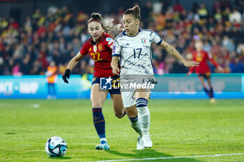2023-12-01 - Lisa Boattin of Italy and Athenea del Castillo of Spain during the UEFA Women's Nations League, Group D football match between Spain and Italy on December 1, 2023 at Pasaron Municipal stadium in Pontevedra, Spain - FOOTBALL - WOMEN'S NATIONS LEAGUE - SPAIN V ITALY - UEFA NATIONS LEAGUE - SOCCER