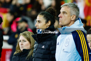 2023-12-01 - Montserrat Tome Vazquez, head coach of Spain during the UEFA Women's Nations League, Group D football match between Spain and Italy on December 1, 2023 at Pasaron Municipal stadium in Pontevedra, Spain - FOOTBALL - WOMEN'S NATIONS LEAGUE - SPAIN V ITALY - UEFA NATIONS LEAGUE - SOCCER