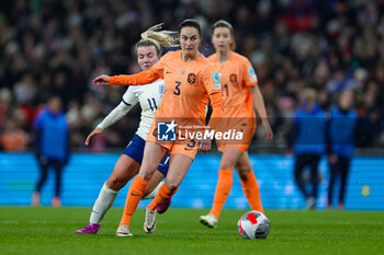 2023-12-01 - Caitlin Dijkstra (3) of Netherlands during the UEFA Women's Nations League, Group A football match between England and Netherlands on 1 December 2023 at Wembley Stadium in London, England - FOOTBALL - WOMEN'S NATIONS LEAGUE - ENGLAND V NETHERLANDS - UEFA NATIONS LEAGUE - SOCCER