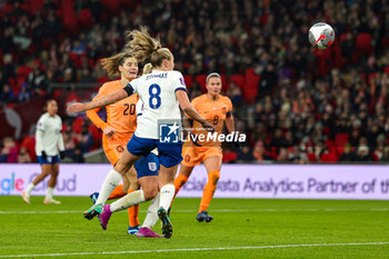 2023-12-01 - Georgia Stanway (8) of England scores a goal 1-2 during the UEFA Women's Nations League, Group A football match between England and Netherlands on 1 December 2023 at Wembley Stadium in London, England - FOOTBALL - WOMEN'S NATIONS LEAGUE - ENGLAND V NETHERLANDS - UEFA NATIONS LEAGUE - SOCCER