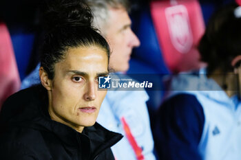 2023-12-05 - Monserrat Tome, head coach of Spain during the UEFA Women's Nations League, Group D football match between Spain and Sweden on December 5, 2023 at La Rosaleda stadium in Malaga, Spain - FOOTBALL - WOMEN'S NATIONS LEAGUE - SPAIN V SWEDEN - UEFA NATIONS LEAGUE - SOCCER