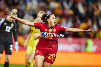 2023-12-05 - Fiamma of Spain celebrates a goal 4-3 during the UEFA Women's Nations League, Group D football match between Spain and Sweden on December 5, 2023 at La Rosaleda stadium in Malaga, Spain - FOOTBALL - WOMEN'S NATIONS LEAGUE - SPAIN V SWEDEN - UEFA NATIONS LEAGUE - SOCCER