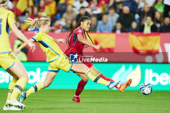 2023-12-05 - Salma Paralluelo of Spain during the UEFA Women's Nations League, Group D football match between Spain and Sweden on December 5, 2023 at La Rosaleda stadium in Malaga, Spain - FOOTBALL - WOMEN'S NATIONS LEAGUE - SPAIN V SWEDEN - UEFA NATIONS LEAGUE - SOCCER