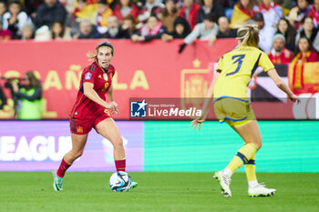 2023-12-05 - Mariona Caldentey of Spain during the UEFA Women's Nations League, Group D football match between Spain and Sweden on December 5, 2023 at La Rosaleda stadium in Malaga, Spain - FOOTBALL - WOMEN'S NATIONS LEAGUE - SPAIN V SWEDEN - UEFA NATIONS LEAGUE - SOCCER