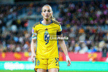 2023-12-05 - Kosovare Asllani of Sweden during the UEFA Women's Nations League, Group D football match between Spain and Sweden on December 5, 2023 at La Rosaleda stadium in Malaga, Spain - FOOTBALL - WOMEN'S NATIONS LEAGUE - SPAIN V SWEDEN - UEFA NATIONS LEAGUE - SOCCER