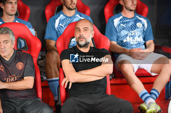 2023-08-16 - Head Coach PEP GUARDIOLA of Manchester City during the UEFA Super Cup 
match between Manchester City and Sevilla FC at Georgios Karaiskakis
 Stadium on August 16, 2023, in Piraeus, Greece. - UEFA SUPER CUP MANCHESTER CITY VS SEVILLA FC - UEFA SUPER CUP - SOCCER