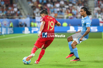 16/08/2023 - 19 ACUNA of Sevilla FC during the UEFA Super Cup 
match between Manchester City and Sevilla FC at Georgios Karaiskakis
 Stadium on August 16, 2023, in Piraeus, Greece. - UEFA SUPER CUP MANCHESTER CITY VS SEVILLA FC - SUPERCOPPA EUROPEA - CALCIO