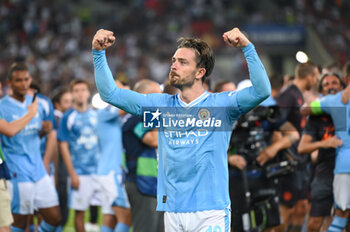 2023-08-16 - 10 JACK GREALISH of Manchester City after winning the UEFA Super Cup match between Manchester City and Sevilla FC at Georgios Karaiskakis Stadium on August 16, 2023, in Piraeus, Greece. - UEFA SUPER CUP MANCHESTER CITY VS SEVILLA FC - UEFA SUPER CUP - SOCCER
