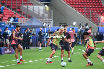 15/08/2023 - Manchester City during the team training session ahead of the UEFA Super Cup Final 2023 at Georgios Karaiskakis Stadium on August 15, 2023, in Piraeus, Greece. - MANCHESTER CITY TRAINING SESSION BEFORE THE UEFA SUPER CUP 2023 GAME - SUPERCOPPA EUROPEA - CALCIO