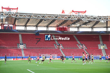 2023-08-15 - Manchester City during the team training session ahead of the UEFA Super Cup Final 2023 at Georgios Karaiskakis Stadium on August 15, 2023, in Piraeus, Greece. - MANCHESTER CITY TRAINING SESSION BEFORE THE UEFA SUPER CUP 2023 GAME - UEFA SUPER CUP - SOCCER