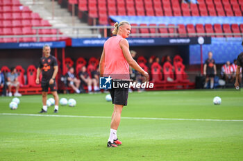 2023-08-15 - 9 ERLING HAALAND of Manchester City during the team training session ahead of the UEFA Super Cup Final 2023 at Georgios Karaiskakis Stadium on August 15, 2023, in Piraeus, Greece. - MANCHESTER CITY TRAINING SESSION BEFORE THE UEFA SUPER CUP 2023 GAME - UEFA SUPER CUP - SOCCER