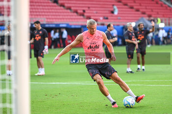 15/08/2023 - 9 ERLING HAALAND of Manchester City during the team training session ahead of the UEFA Super Cup Final 2023 at Georgios Karaiskakis Stadium on August 15, 2023, in Piraeus, Greece. - MANCHESTER CITY TRAINING SESSION BEFORE THE UEFA SUPER CUP 2023 GAME - SUPERCOPPA EUROPEA - CALCIO
