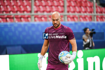 2023-08-15 - 1 MARKO DMITROVIC of Sevilla FC during the team training session ahead of the UEFA Super Cup Final 2023 at Georgios Karaiskakis Stadium on August 15, 2023, in Piraeus, Greece. - SEVILLA FC TRAINING SESSION BEFORE THE UEFA SUPER CUP 2023 GAME - UEFA SUPER CUP - SOCCER