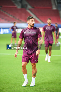 2023-08-15 - 2 GONZALO MONTIEL of Sevilla FC during the team training session ahead of the UEFA Super Cup Final 2023 at Georgios Karaiskakis Stadium on August 15, 2023, in Piraeus, Greece. - SEVILLA FC TRAINING SESSION BEFORE THE UEFA SUPER CUP 2023 GAME - UEFA SUPER CUP - SOCCER