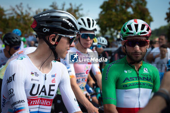 2023-09-14 - Tadej Pogacar -SLO - UAE Emirates -Simone Velasco - Italian Champion - COPPA SABATINI - STREET - CYCLING