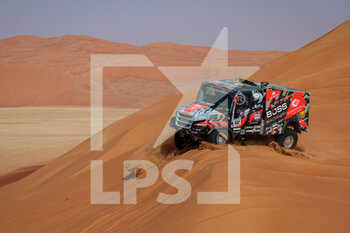 2023-01-12 - 502 VAN KASTEREN Janus (nld), RODEWALD Darek (pol), SNIJDERS Marcel (nld), BOSS Machinery Team de Rooy, Iveco, Trucks, action during the Stage 11 of the Dakar 2023 between Shaybah and Empty Quarter Marathon, on January 12, 2023 in Empty Quarter Marathon, Saudi Arabia - AUTO - DAKAR 2023 - STAGE 11 - GIRO D'ITALIA - CYCLING